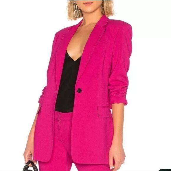 A.L.C. Vernay Blazer Hot Pink Size 6 - Picture 1 of 8